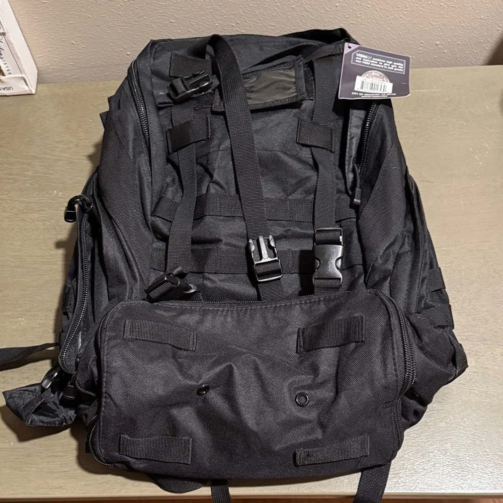 VISM Rugged Black Backpack